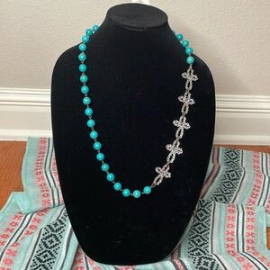 Rhinestone beaded necklace